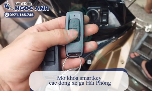 Mở khóa smartkey các dòng xe ga Hải Phòng